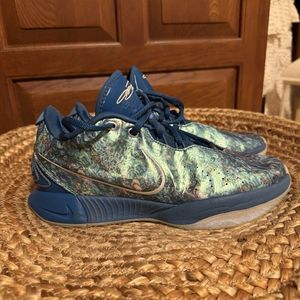 Nike LeBron XX1 21‎ 'Abalone' Industrial Blue FN0708-400 Basketball size 7.5